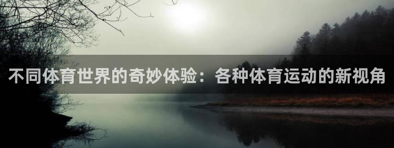 k1体育app官网登录入口：不同体育世界的奇妙体验：各种体育运动的新视角
